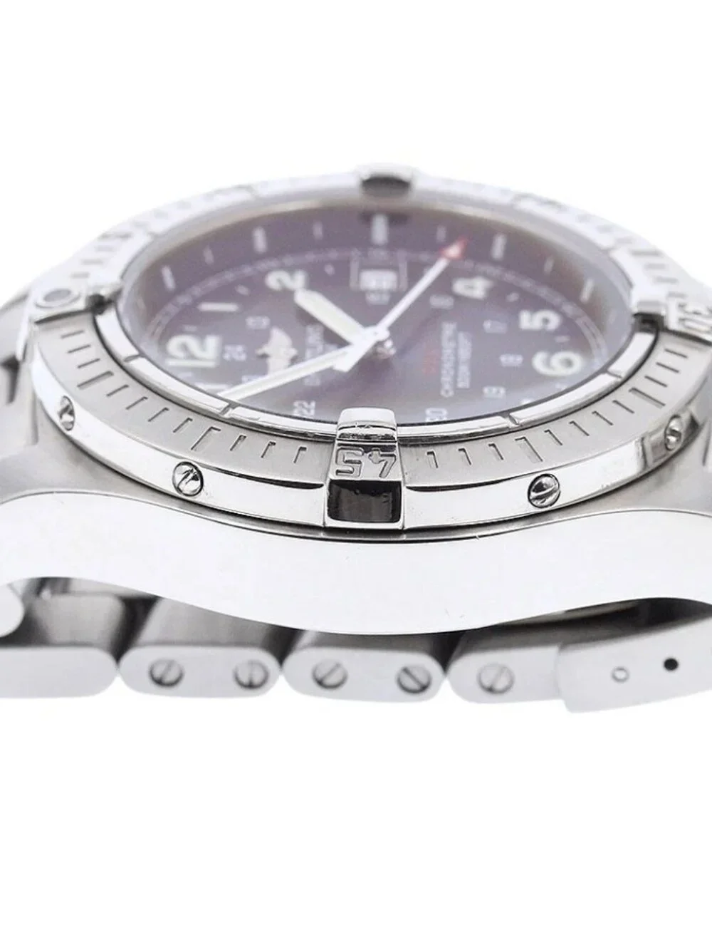 BREITLING Colt A74380 GMT date black Dial Quartz Men's Watch_973147